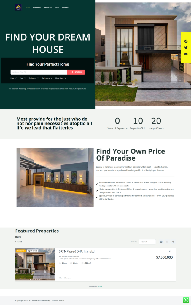Real Estate web development